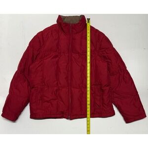 Eddie‎ Bauer Mens XXL Down Puffer Jacket Red Insulated Winter Coat